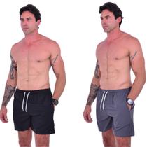 Kit 2 Short Masculino Bermuda Tectel Treino Academia Confortável