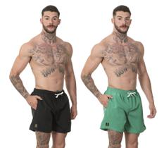 Kit 2 Short Masculino Liso Bermuda Praia Mauricinho Jr Rf140 Kit 2 Short Masculino Liso Bermuda Praia Mauricinho Jr Rf140
