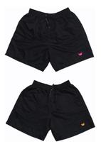 Kit 2 Short Moda Praia Relaxado Plus Size Tactel Liso Masculino Kit 2 Short Moda Praia Relaxado Plus Size Tactel Liso Masculino