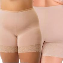 Kit 2 Short Plus Size Anagua Segunda Pele Feminino Com Renda Não Marca Bermuda Usar De Baixo Roupas Kit 2 Short Plus Size Anagua Segunda Pele Feminino Com Renda Não Marca Bermuda Usar De Baixo Roupas
