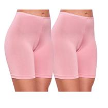 KIT 2 Short Segunda Pele Anagua Feminino Anágua Calção Preto Bege KIT 2 Short Segunda Pele Anagua Feminino Anágua Calção Preto Bege