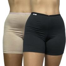 Kit 2 Short Segunda Pele Calça Perna Anágua Feminino Adulto AN001 Kit 2 Short Segunda Pele Calça Perna Anágua Feminino Adulto AN001