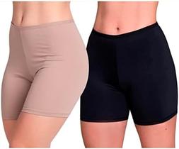 Kit 2 Short Segunda Pele Feminino Adulto Confortável Anágua Kit 2 Short Segunda Pele Feminino Adulto Confortável Anágua