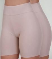 Kit 2 Short Segunda Pele Microfibra Com Cós Anágua Kit 2 Short Segunda Pele Microfibra Com Cós Anágua