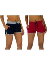 Kit 2 Shortinho Feminino MXD Conceito Casual Fitness Cores Diversas