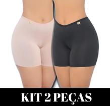 Kit 2 shorts anagua segunda pele antiassadura