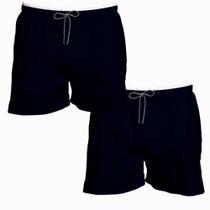 Kit 2 Shorts Azul Marinho Masculino Homem Praia Piscina Kit 2 Shorts Azul Marinho Masculino Homem Praia Piscina