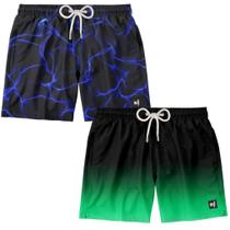 Kit 2 Shorts Banho Masculino Surf Boardshort Praia Verão Moda Fitness Tactel