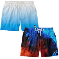 Kit 2 Shorts Banho Masculino Surf Boardshort Praia Verão Moda Fitness Tactel