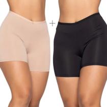 Kit 2 Shorts Bermuda Anagua Segunda Pele P/ Usar C/ Roupas - Beleza Feminina