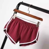 Kit 2 Shorts boxer Feminino de Moletinho Academia Passeio Caminhada