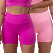 Kit 2 shorts feminino academia fitness com forro zero transparencia- urbativa fitness