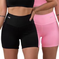 Kit 2 shorts feminino academia fitness com forro zero transparencia- urbativa fitness Kit 2 shorts feminino academia fitness com forro zero transparencia- urbativa fitness