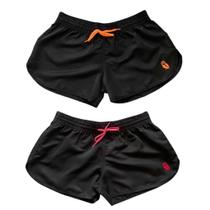 Kit 2 Shorts Femininos Tactel Moda Praia Academia Passeio