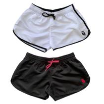 Kit 2 Shorts Femininos Tactel Moda Praia Viagem Dia a Dia