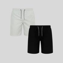 Kit 2 Shorts Infantil Tactel Masculino com Cós Elástico e Cordão Conforto e Estilo para o Dia a Dia