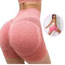 Kit 2 Shorts Levanta Bumbum Modelador Academia Yoga Sem Costura Tamanho Unico