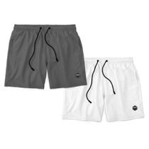 Kit 2 Shorts Life Bermuda Masculino Básico Praia Mauricinho Tactel Verão