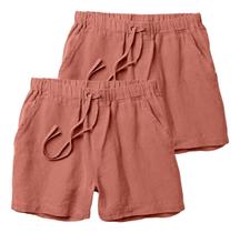 Kit 2 Shorts Linho Premium Bermuda Mauricinho Moda Praia