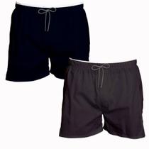 Kit 2 Shorts Masculino Básico Azul Marrom Verão Academia