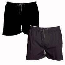 Kit 2 Shorts Masculino Básico Preto e Marrom Verão Bermuda Kit 2 Shorts Masculino Básico Preto e Marrom Verão Bermuda