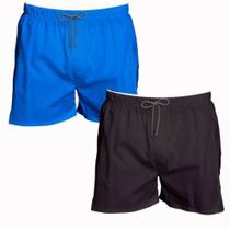 Kit 2 Shorts Masculino Calção Liso Academia Bermuda Básica