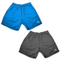 Kit 2 Shorts Masculino Calção Liso Academia Bermuda Básica