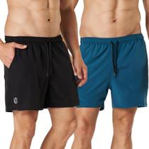 Kit 2 Shorts Masculino DryFit Elastic Academia Treino Corrida