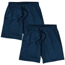 Kit 2 Shorts Masculino Elastano Premium Azul WSS Classic