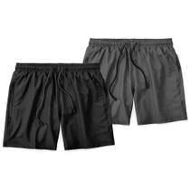 Kit 2 Shorts Masculino Liso Praia Piscina Academia Tactel MXC BRASIL