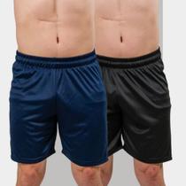Kit 2 Shorts Masculinos Dry Fit Esportivo para Futebol - Bermuda Leve e Confortável, Para Treino, Ac