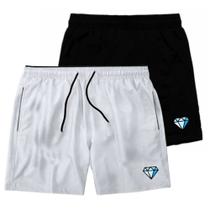 Kit 2 Shorts Masculinos Tactel Estampa Com Bolsos Moda Praia