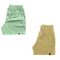 Kit 2 Shorts Mauricinho Fio Tinto Linho 3 Bolsos