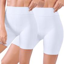 Kit 2 Shorts Modelador Feminino Cintura Alta em Microfibra Kit 2 Shorts Modelador Feminino Cintura Alta em Microfibra