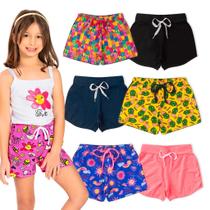 Kit 2 Shorts Moletinho Infantil Juvenil Menina 4 6 8 10 12 14 16 Algodão Kit 2 Shorts Moletinho Infantil Juvenil Menina 4 6 8 10 12 14 16 Algodão