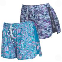 Kit 2 Shorts Mormaii Feminino Beach Tennis Estampado