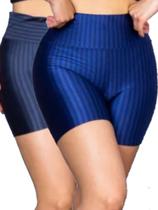 Kit 2 Shorts Plus Size Feminino Cirrê 3D G1 Kit 2 Shorts Plus Size Feminino Cirrê 3D G1