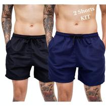 Kit 2 Shorts Praia Masculino Bermuda Tactel Academia Treino Liso Praia Kit 2 Shorts Praia Masculino Bermuda Tactel Academia Treino Liso Praia