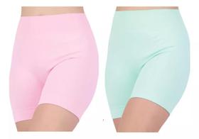 Kit 2 Shorts Selene Feminino Básico Sem Costura Fitness - 922