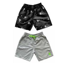 Kit 2 Shorts Tactel Com Bolsos Masculinos Moda Praia Viagem