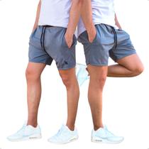 Kit 2 Shorts Tactel Masculino Futebol Praia Academia