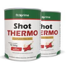 Kit 2 Shot Thermo com Especiarias Chá Verde Hibisco Guaraná Gengibre Canela e Pimenta 150g Fitoprime