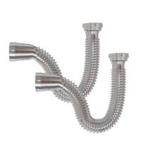 Kit 2 Sifão Click Universal Flexível Cromado Estrela