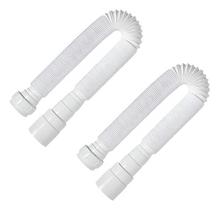 Kit 2 Sifão Sanfonado Branco Universal Super 1,08 Metros Astra Kit 2 Sifão Sanfonado Branco Universal Super 1,08 Metros Astra