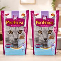 Kit 2 Silica Higienica Cristal 2,8kg Tradicional Areia Gato