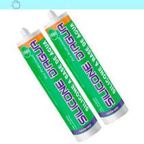 Kit 2 Silicone Acrilico Dagua Rodapés Acabamentos Branco Branco