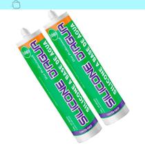 Kit 2 Silicone Acrilico Dagua Rodapés Acabamentos Cinza