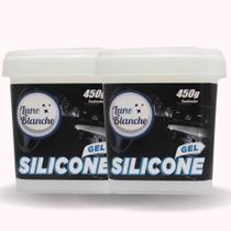 Kit 2 Silicone Automotivo Gel - Lune Blanche 450g