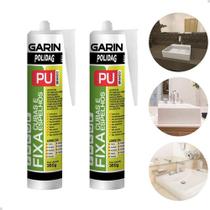 Kit 2 Silicone Banheiro Pu Extra Forte Fixa Cuba Espelho Box