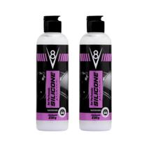 Kit 2 Silicone Gel Perfumado Lava Autos V8 230g